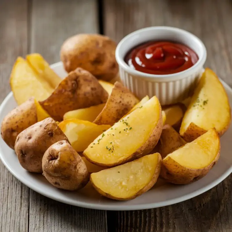Air Fryer Sliced Potatoes