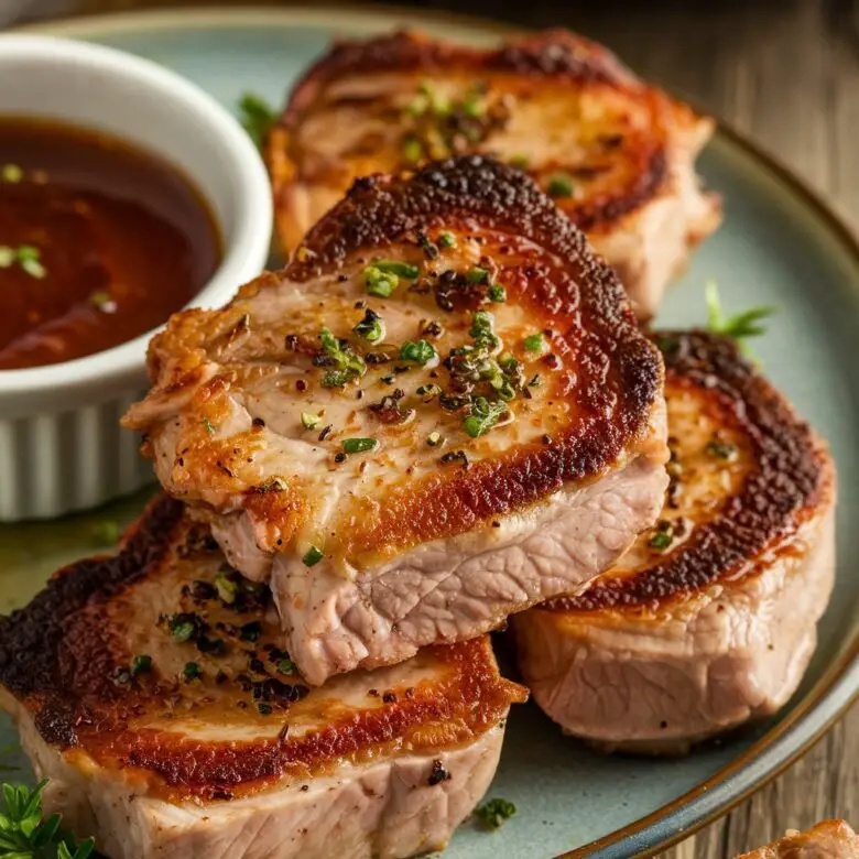 Crispy Air Fryer Seasoned Pork Chop Bites