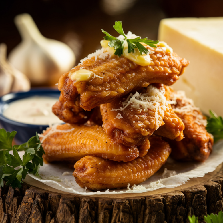 crispy garlic parmesan wings