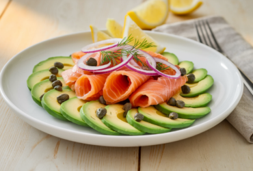 Avocado and Smoked Salmon Plate