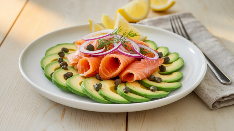 Avocado and Smoked Salmon Plate