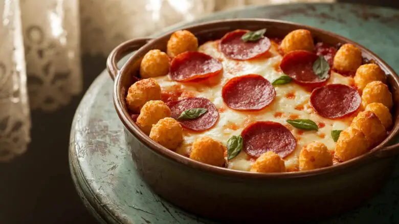 Pizza Tot Casserole