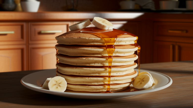 fluffy banana pancakes