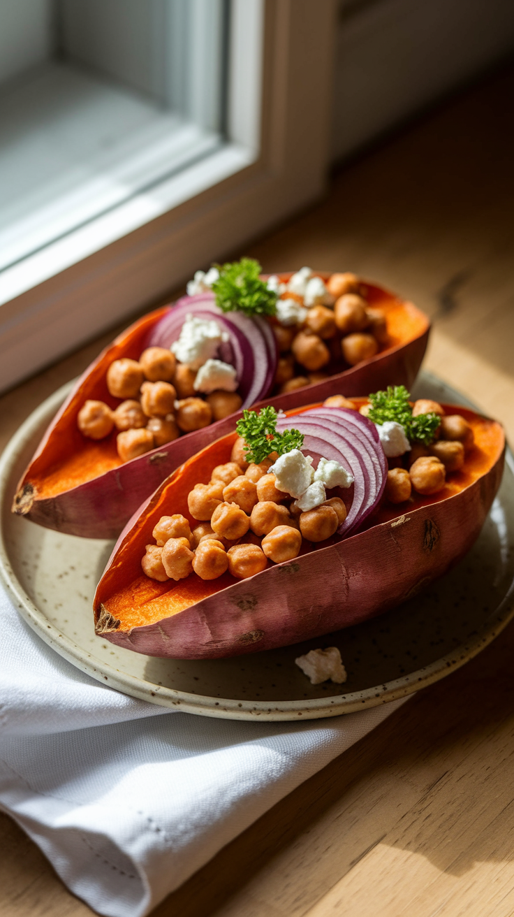 Loaded Roasted Sweet Potato Recipe