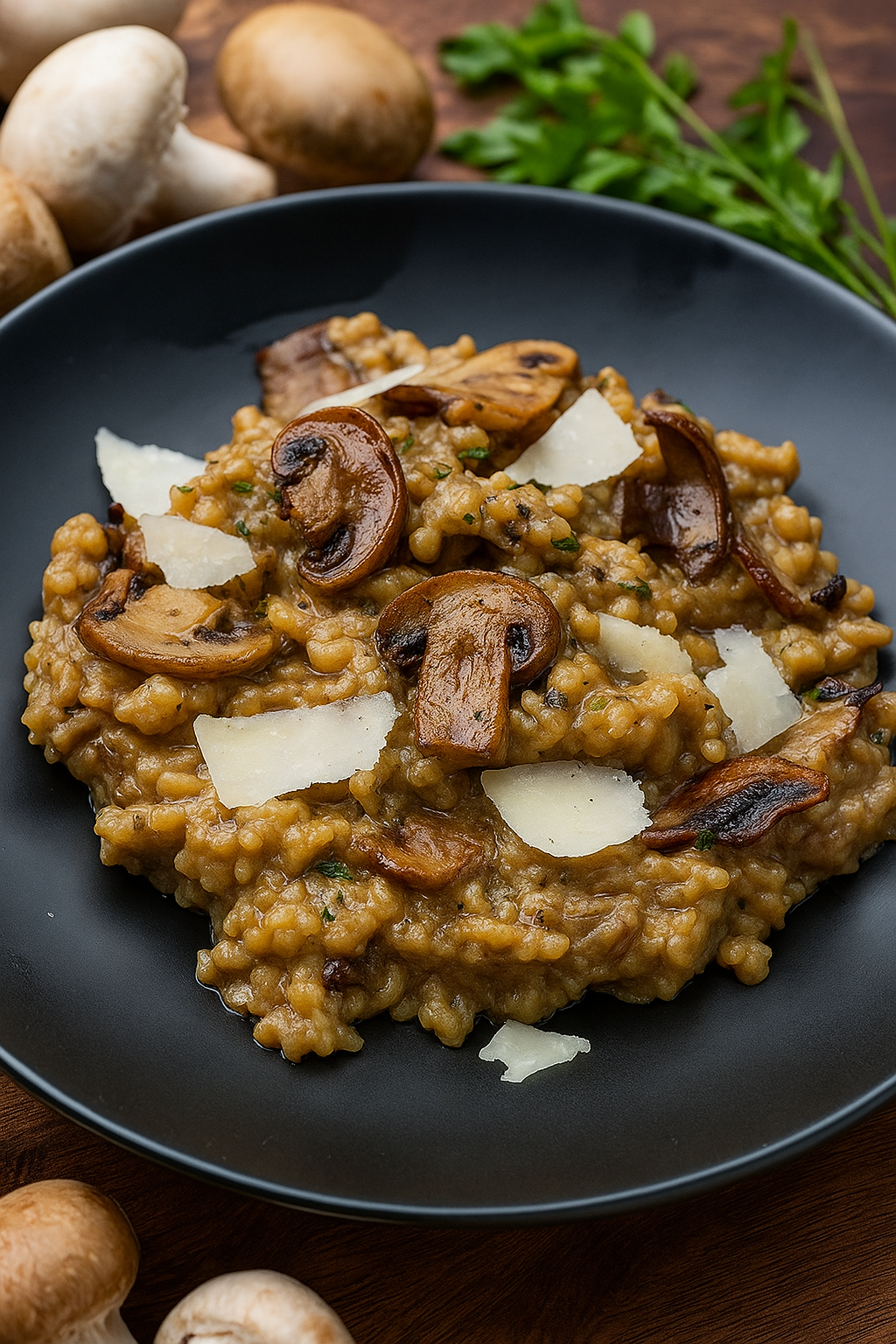 Rosemary Mushroom Risotto