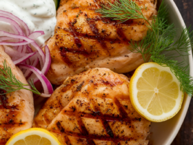 Mediterranean Lemon-Dill Chicken Bowls
