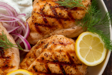 Mediterranean Lemon-Dill Chicken Bowls