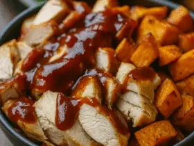 BBQ Chicken Sweet Potato Bowl