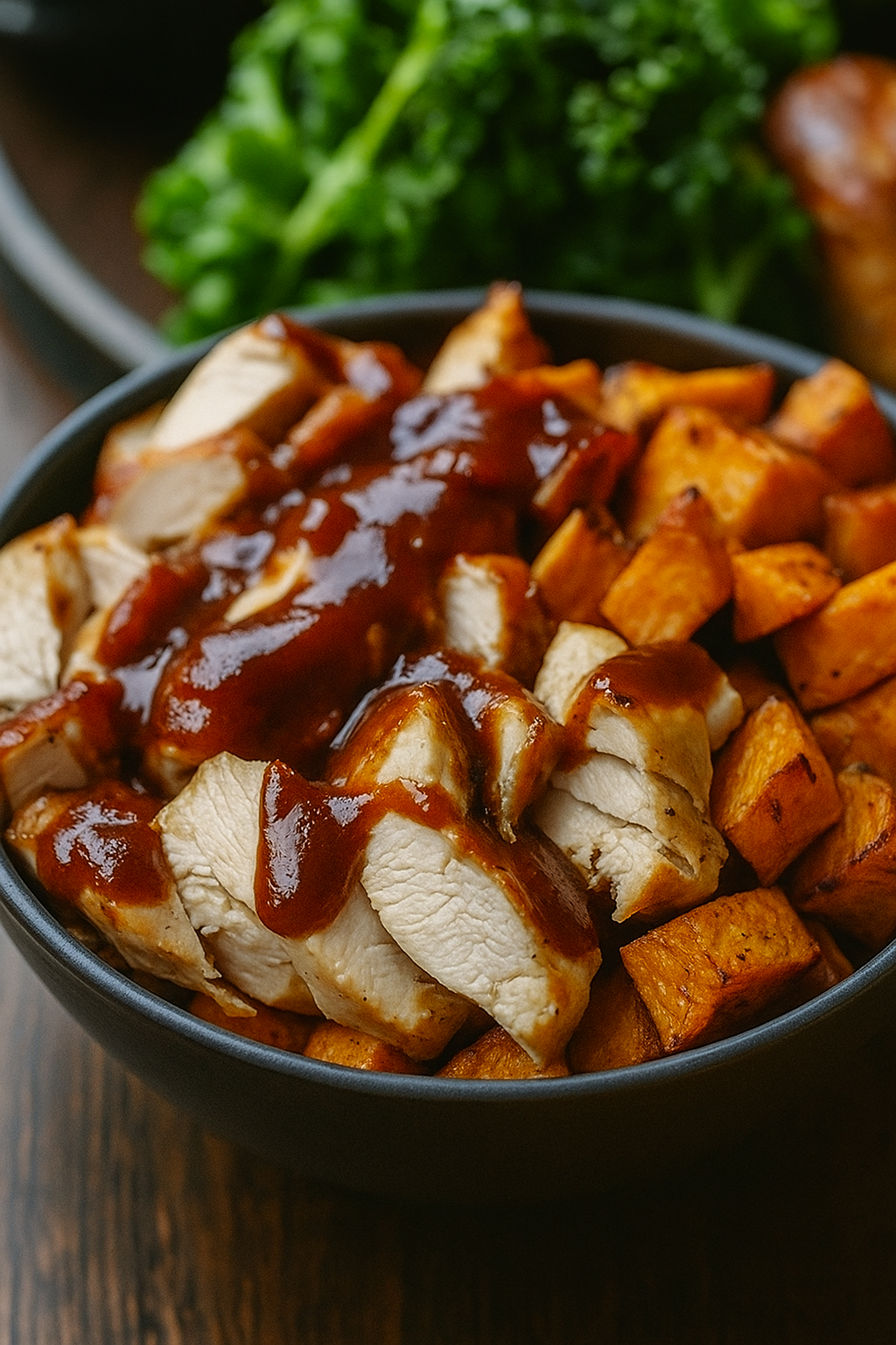 BBQ Chicken Sweet Potato Bowl