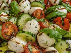 Cucumber Caprese Salad Recipe
