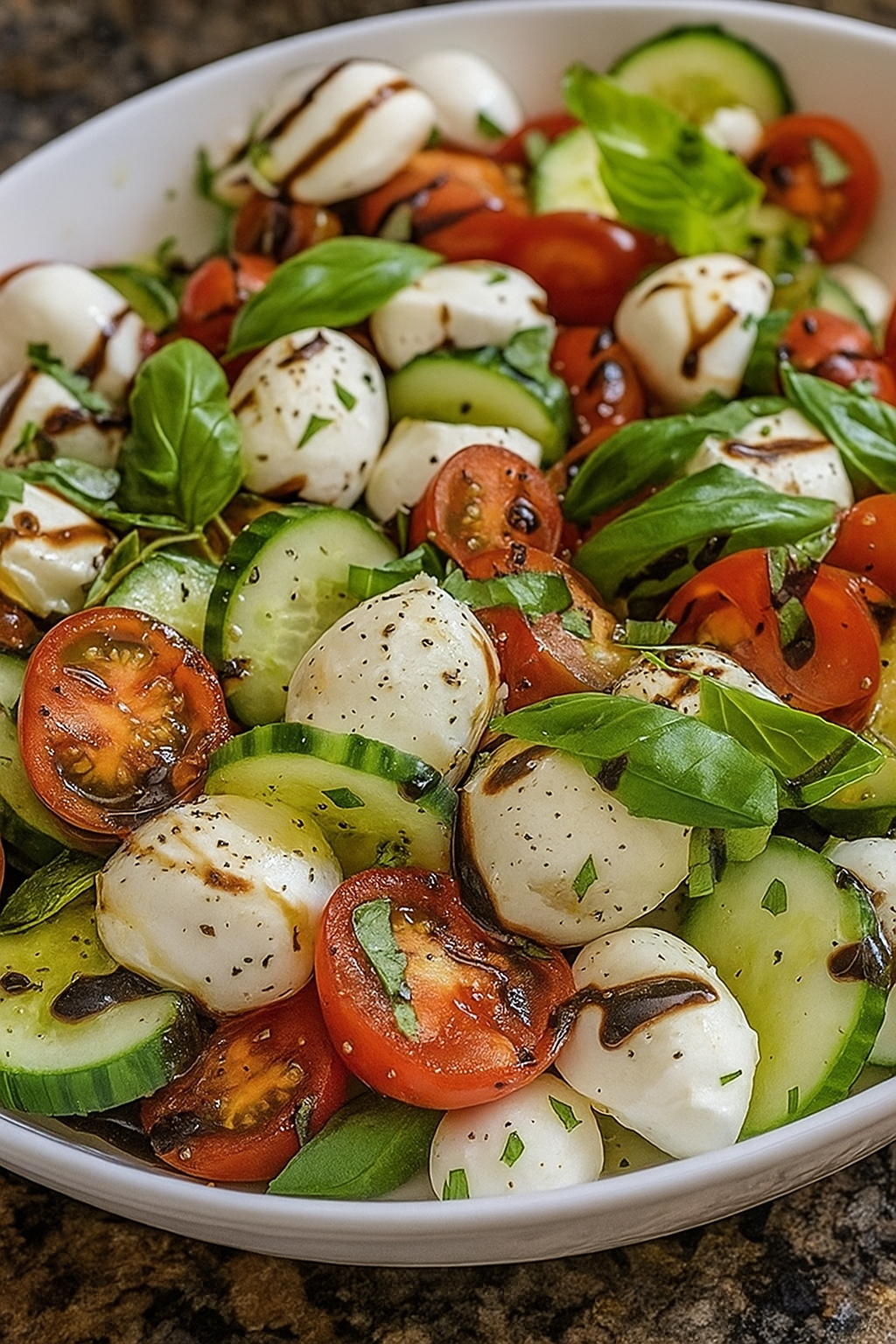 Cucumber Caprese Salad Recipe