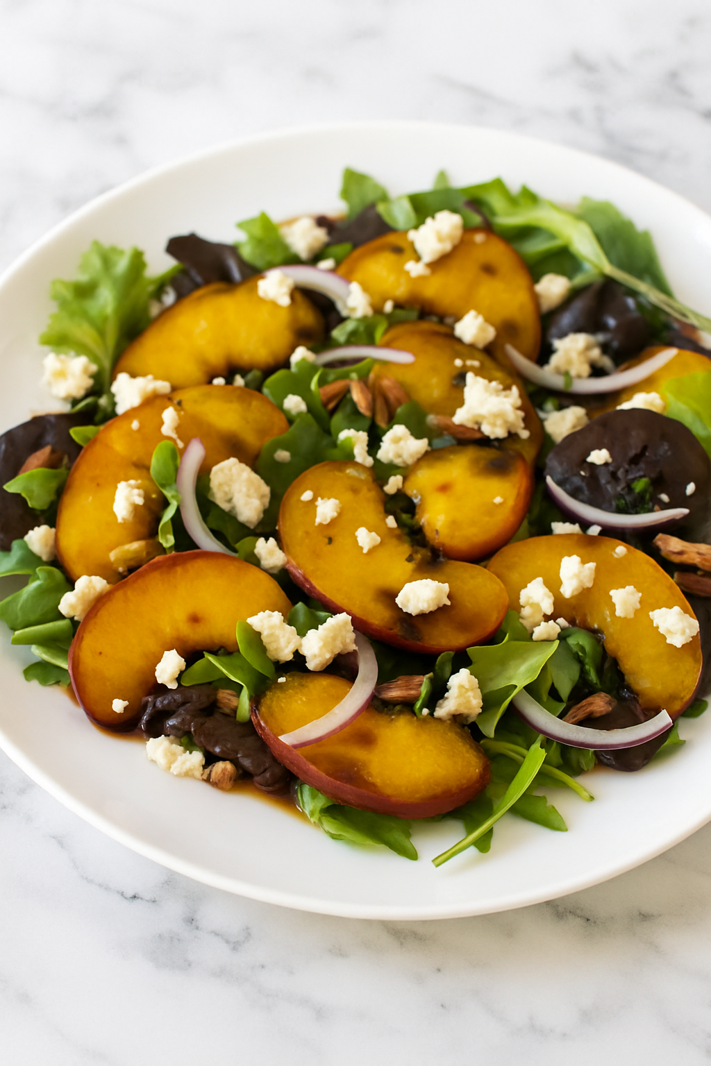 Peach Feta Salad Recipe