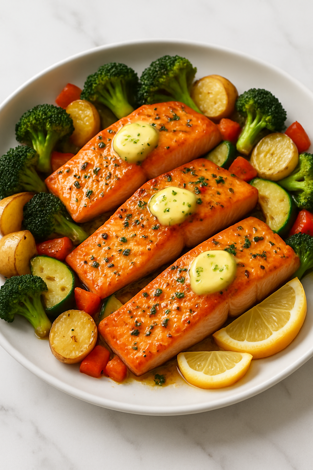 Sheet Pan Salmon with Veggies