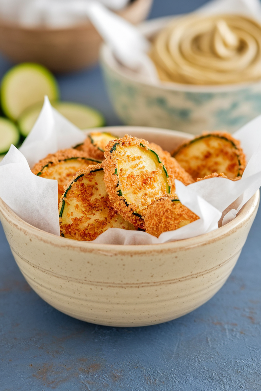 Crispy Baked Zucchini Chips