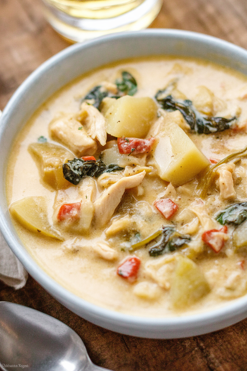 Comforting Chicken Soup with Potatoes