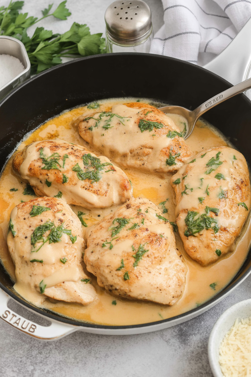 One-Pot Creamy Garlic Chicken