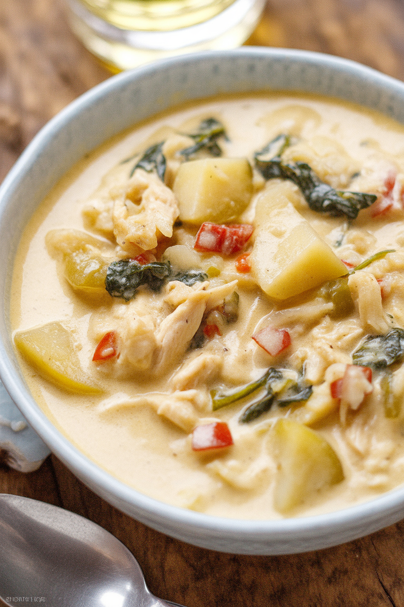 Comforting Chicken Soup with Potatoes