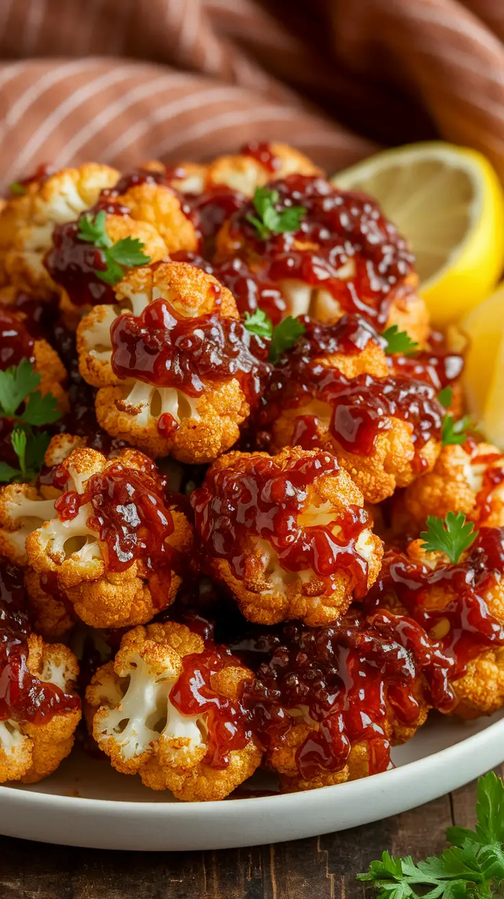 Glazed Baked Cauliflower