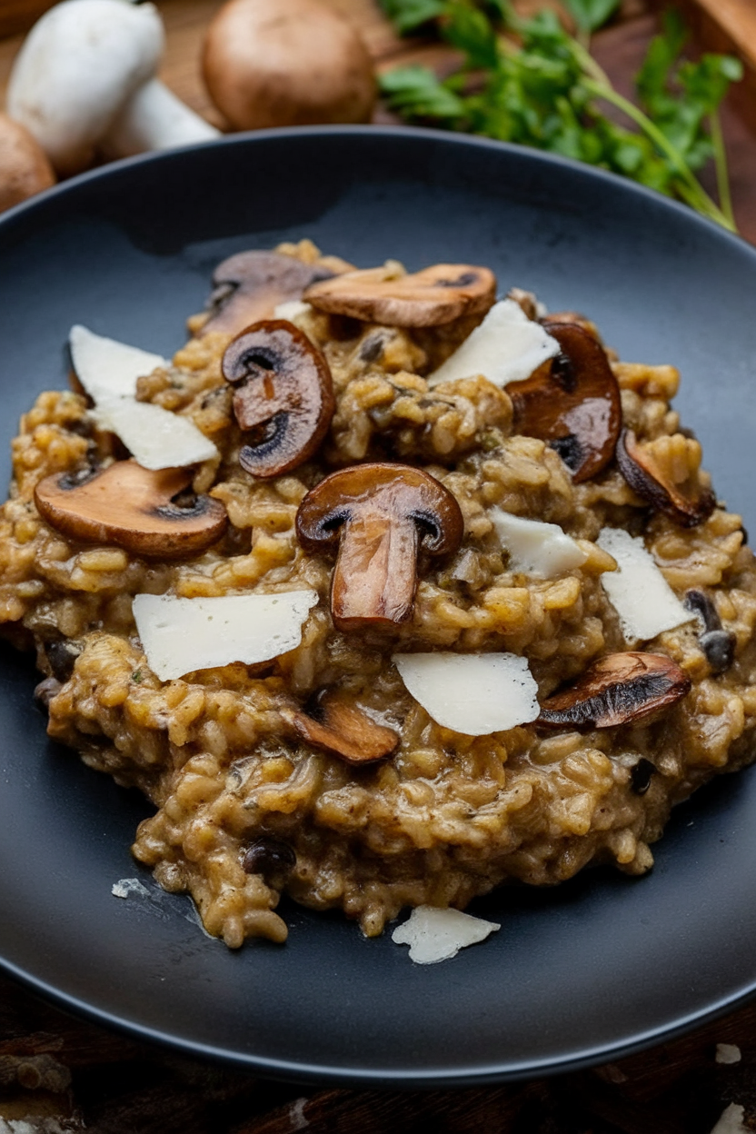 Rosemary Mushroom Risotto