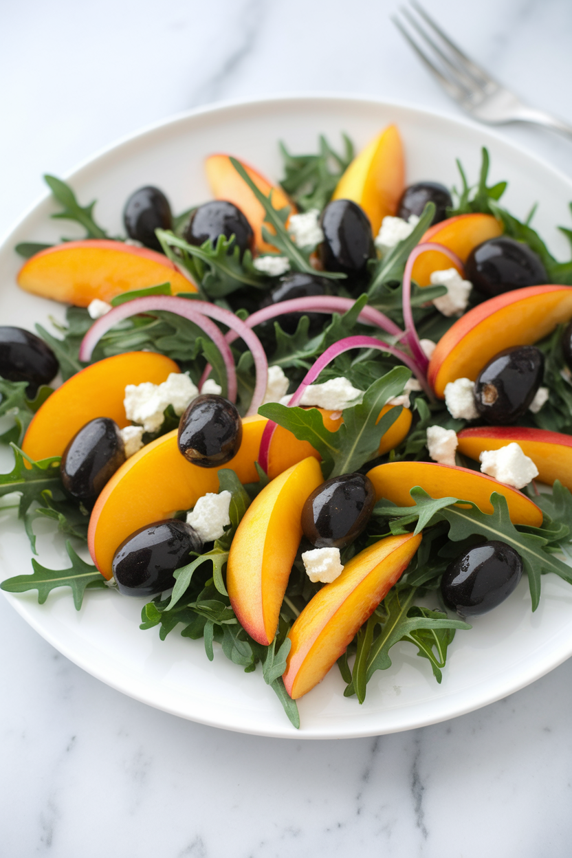 Peach Feta Salad Recipe