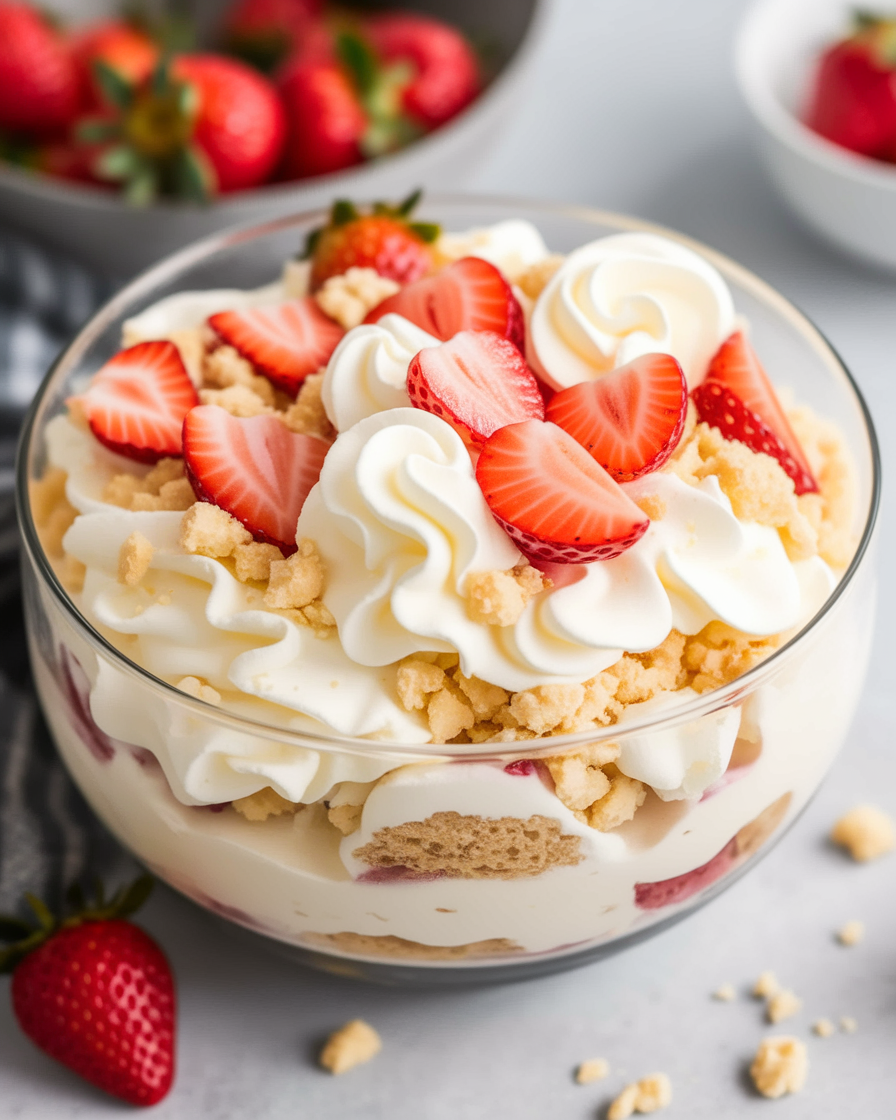 Strawberry Shortcake Trifle