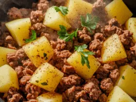 Ground Turkey and Potatoes Skillet