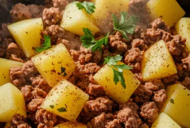 Ground Turkey and Potatoes Skillet