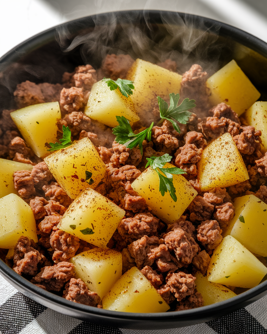 Ground Turkey and Potatoes Skillet
