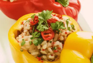 Stuffed Bell Peppers with Rice