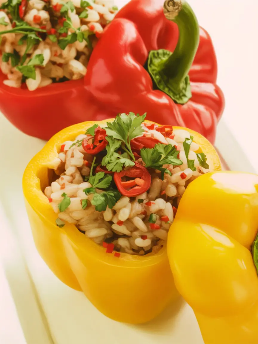 Stuffed Bell Peppers with Rice
