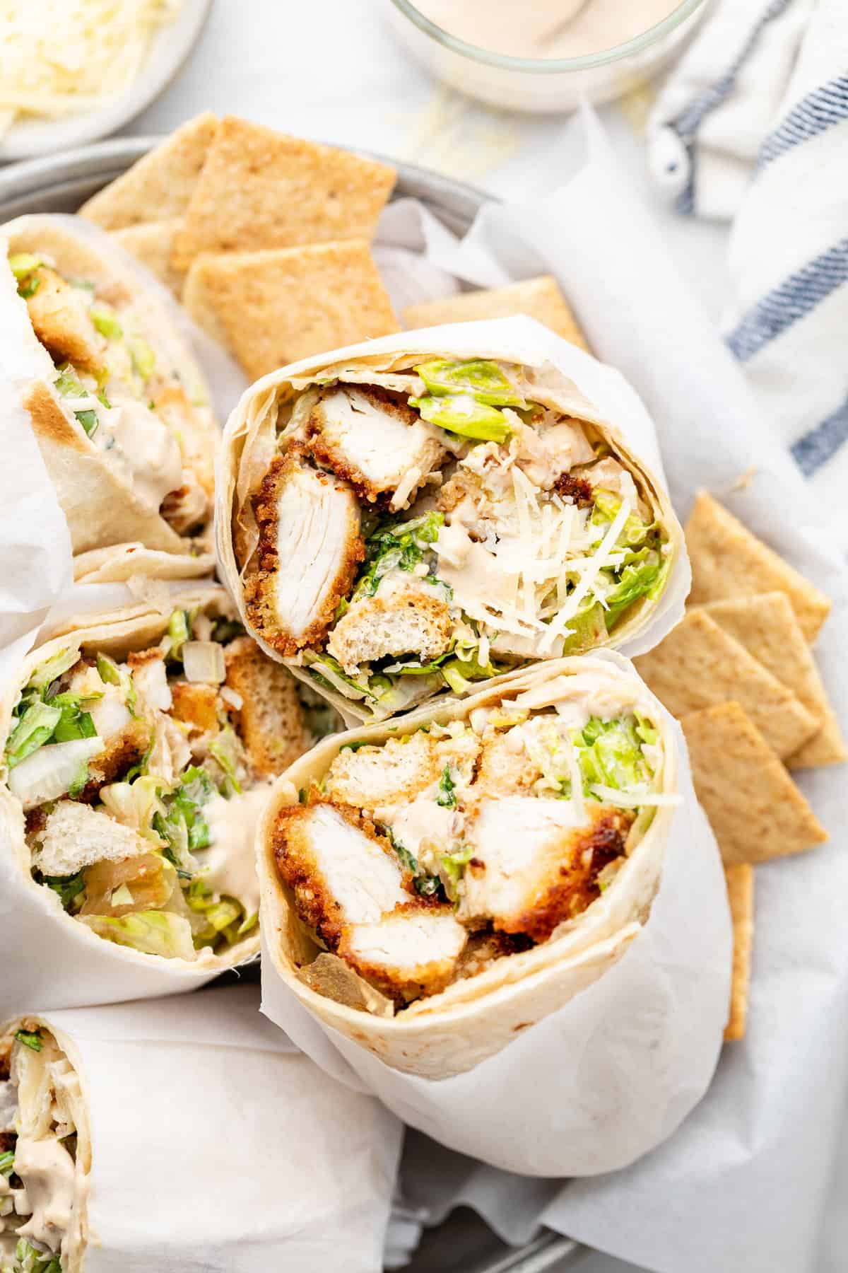 Chicken Caesar Wraps