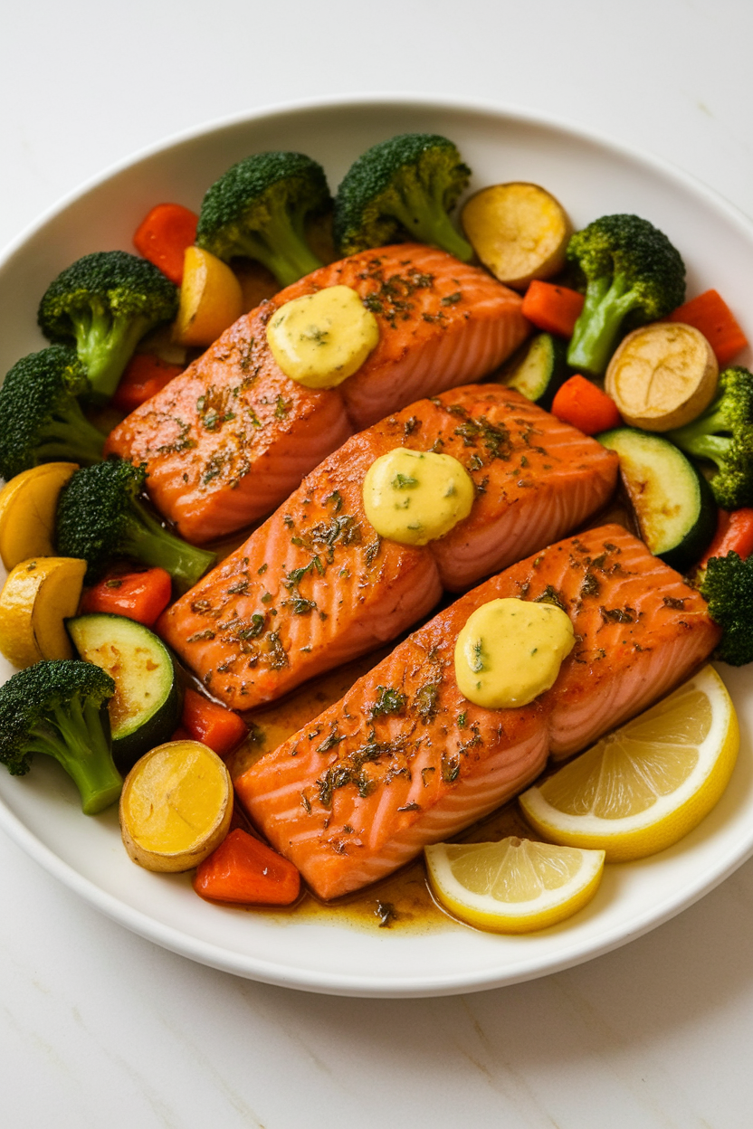 Sheet Pan Salmon with Veggies