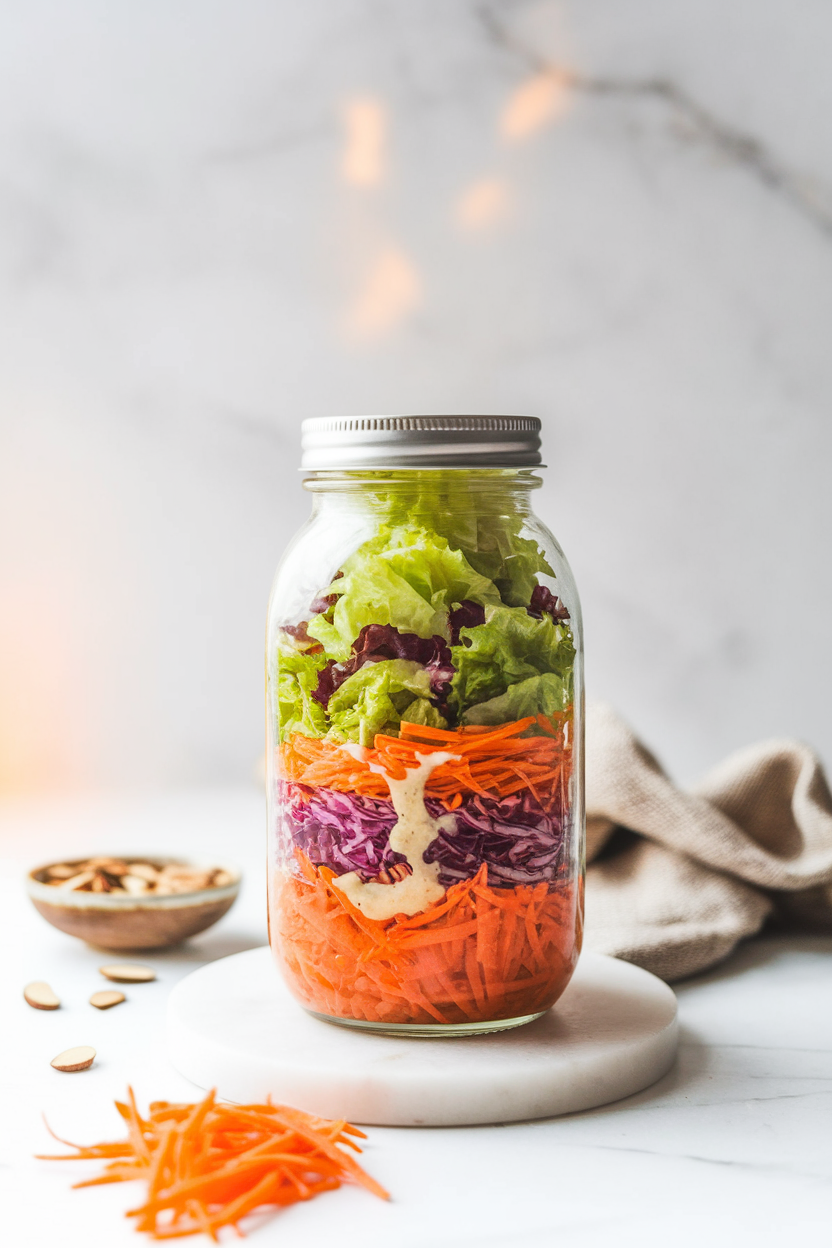Asian Chicken Mason Jar Salad
