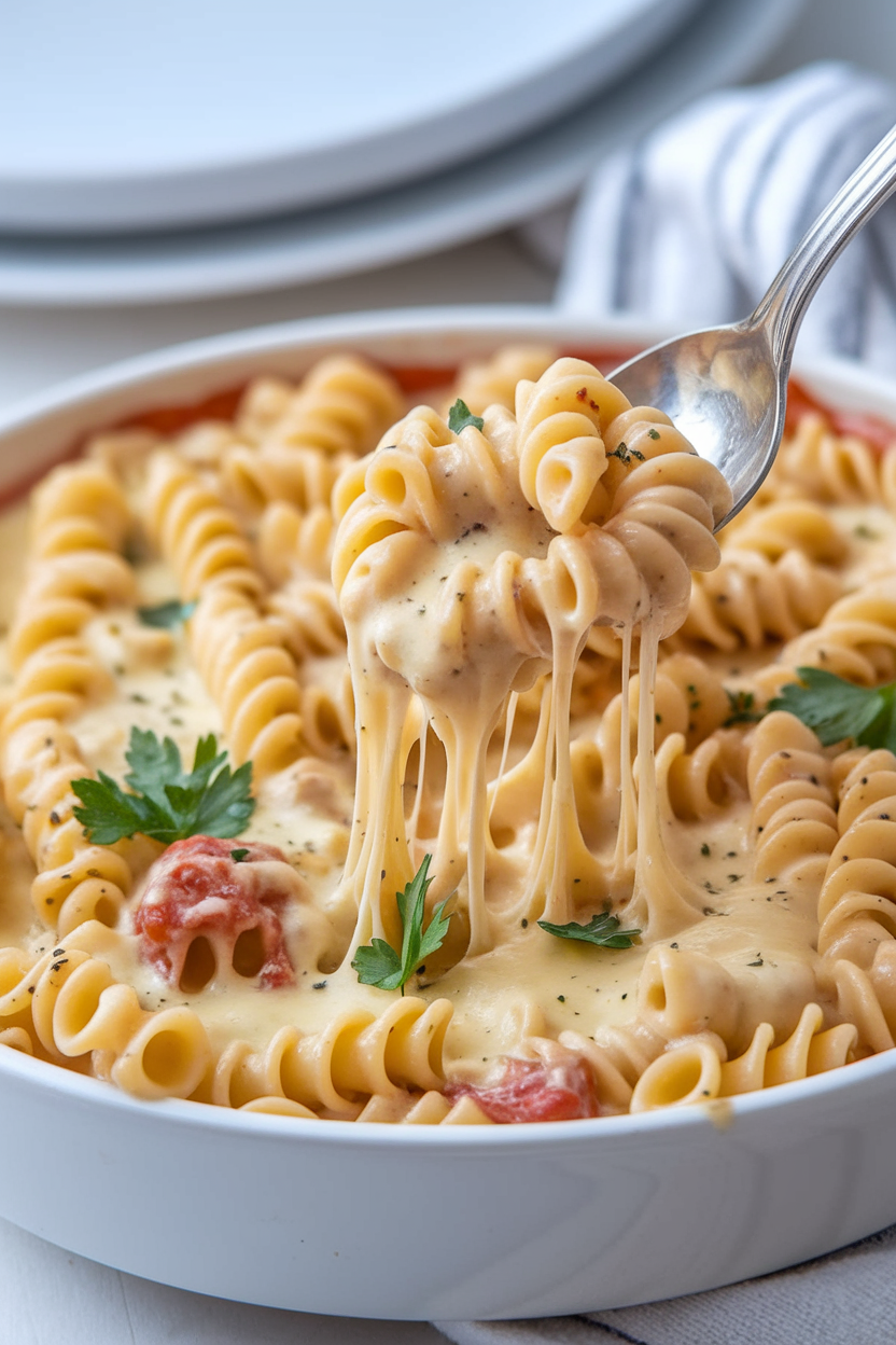 Creamy Chicken Alfredo Pasta Bake Recipe