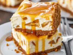 Caramel Apple Cheesecake Bars