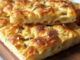 Garlic Parmesan Focaccia bread