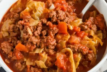 Ground Beef and Chopped Cabbage Skillet