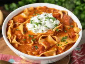Crockpot Lasagna Soup