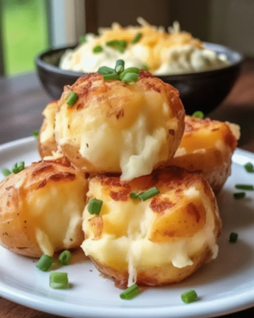 Cheesy Mashed Potato Puff Bites