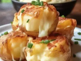 Cheesy Mashed Potato Puff Bites