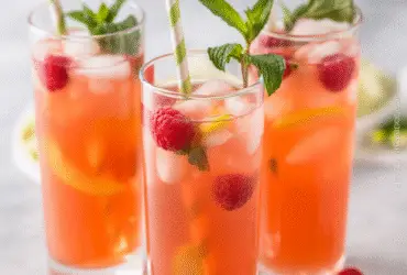 Raspberry Peach Lemonade