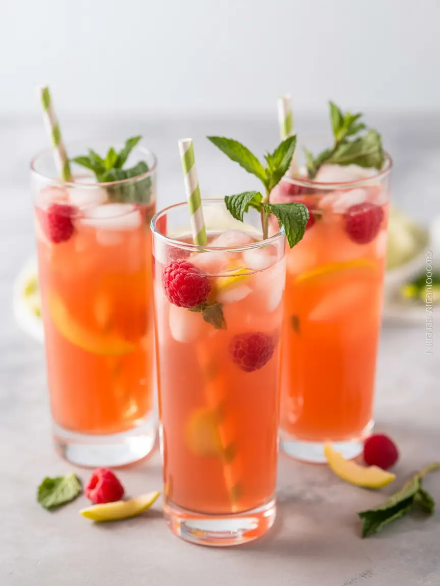 Raspberry Peach Lemonade