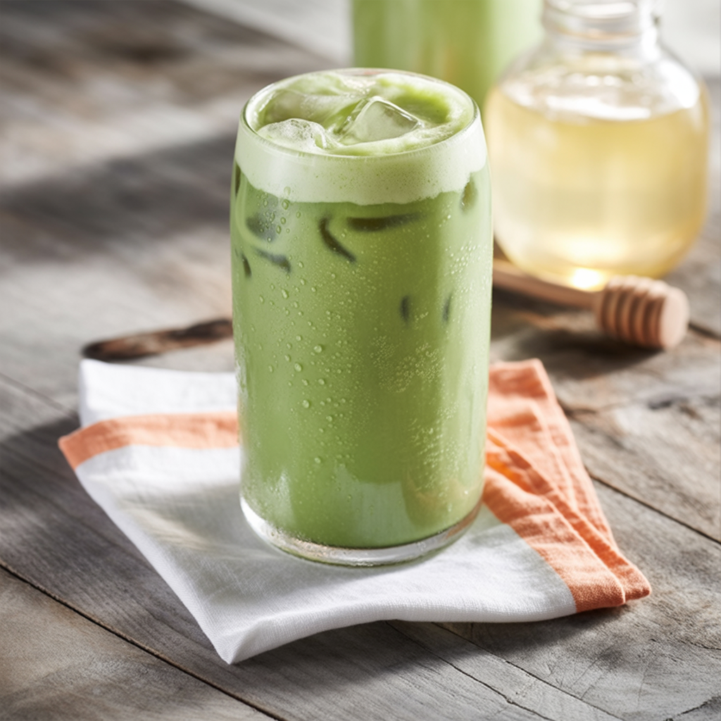 honey matcha latte